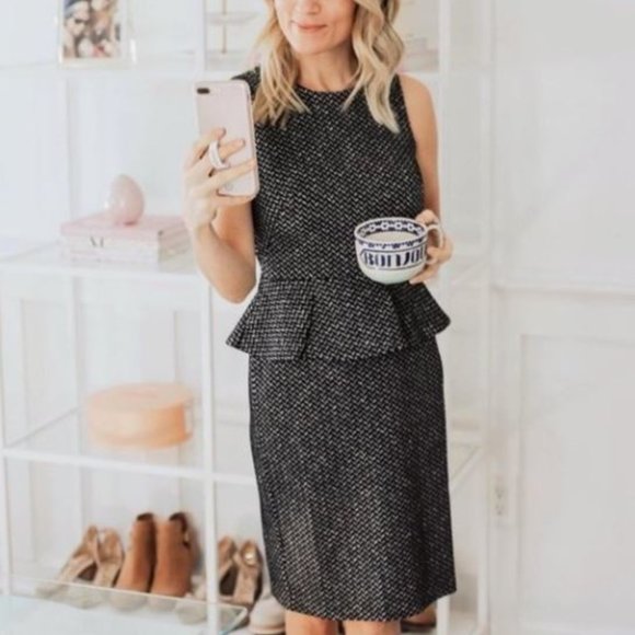 Ann Taylor Dresses & Skirts - Ann Taylor | Herringbone Sleeveless | Peplum